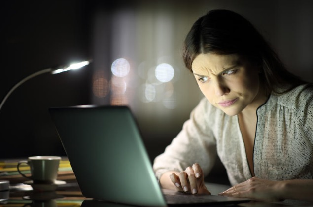 Woman Ordering Online